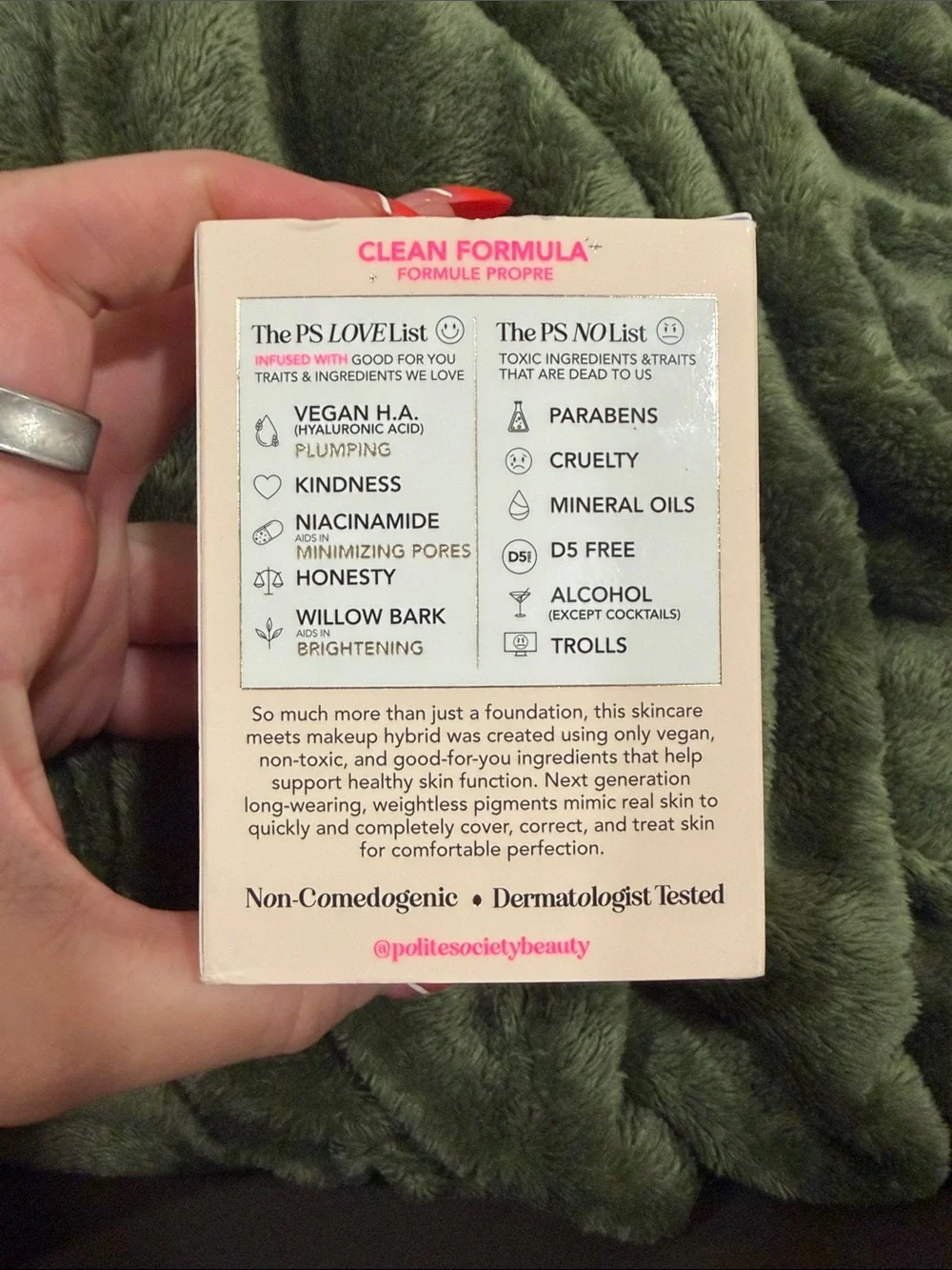 Polite Society More Than a Pretty Face Foundation — Light Cool